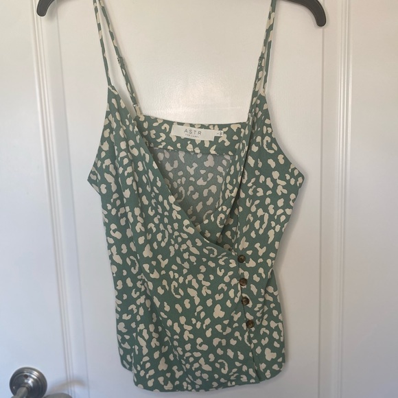 ASTR Button Detail wrap front camisole - Picture 6 of 7